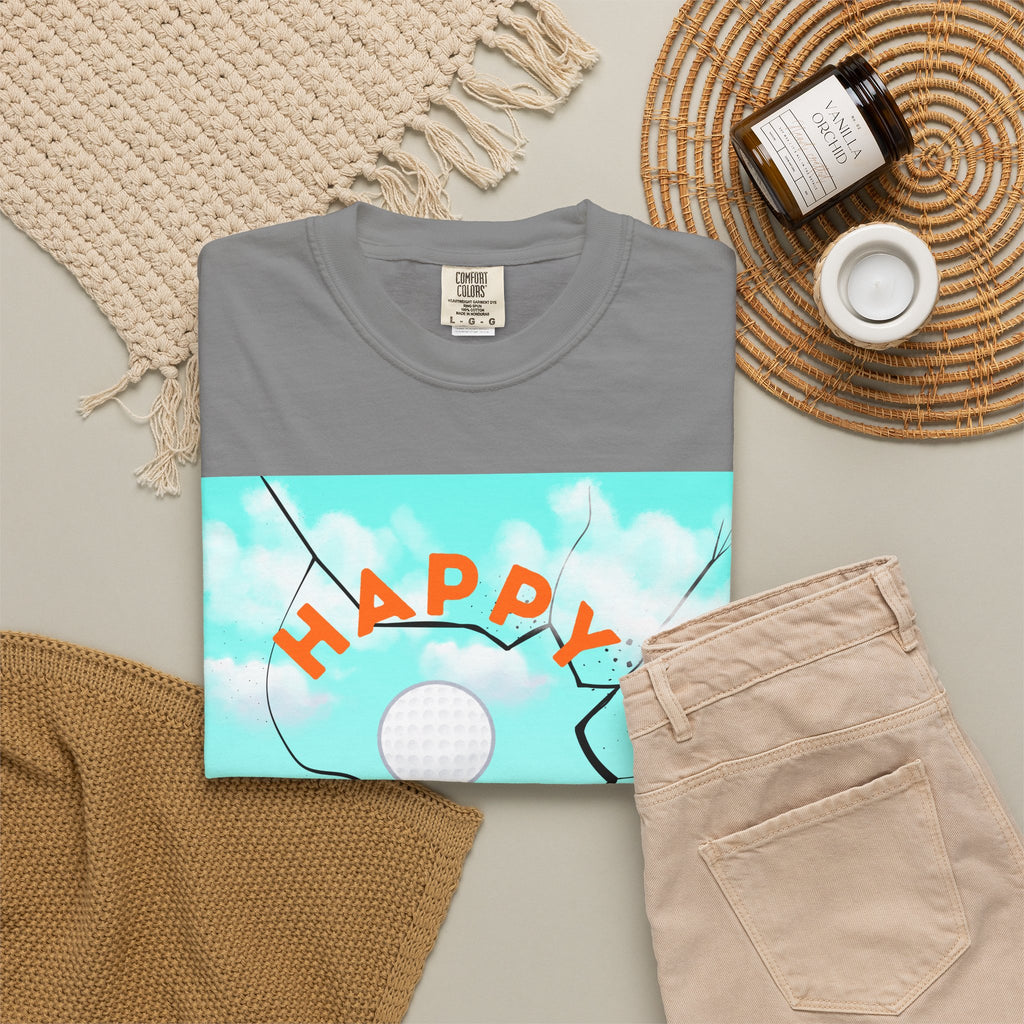Father’s Day Golf T-Shirt — "Happy Father's Day" Golf Scene