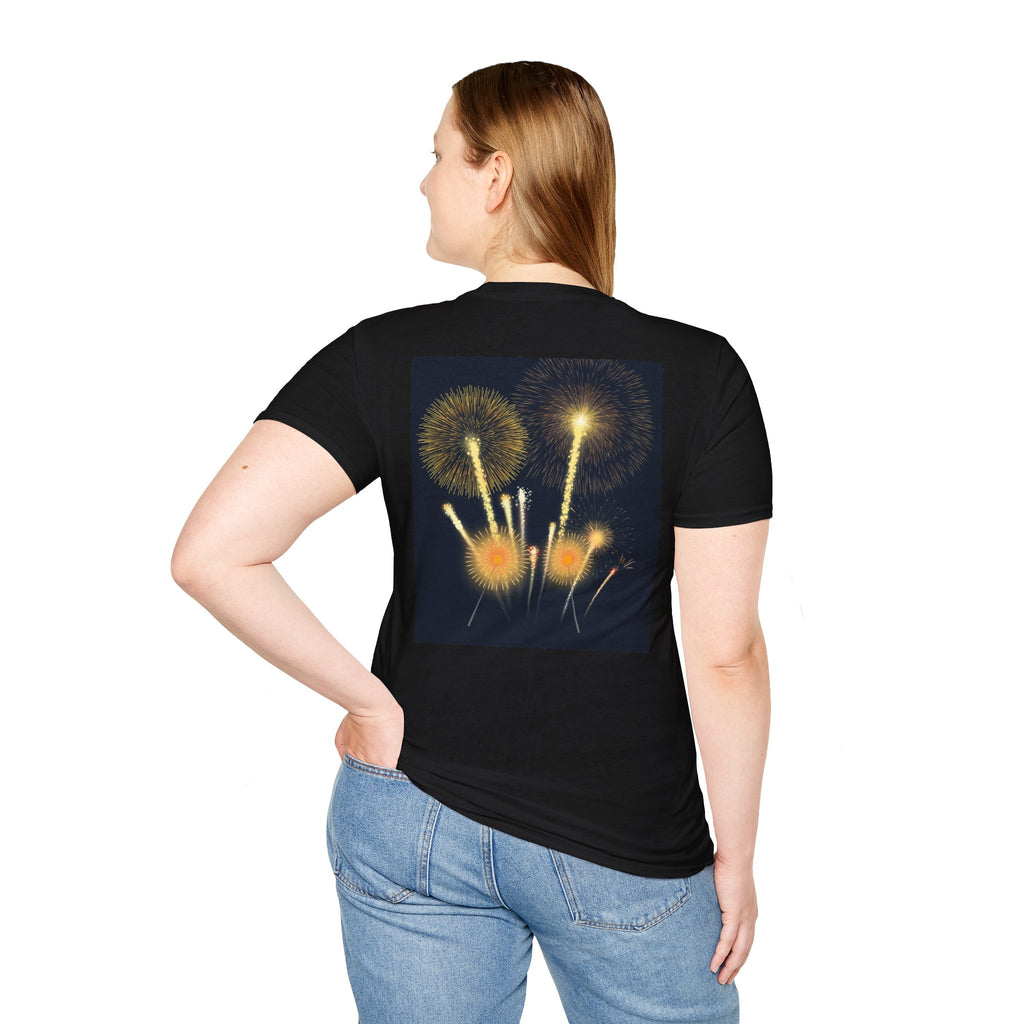 4th of July Fireworks T-Shirt — "Happy 4th of July" Patriotic Tee