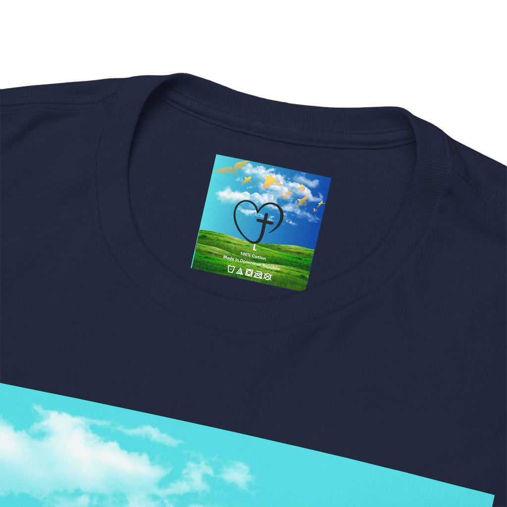 Psalms 23 Christian T‑Shirt — Faith Heart Landscape Tee