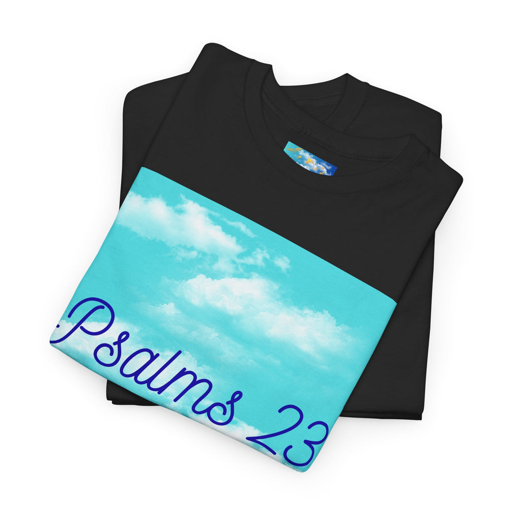 Psalms 23 Christian T‑Shirt — Faith Heart Landscape Tee