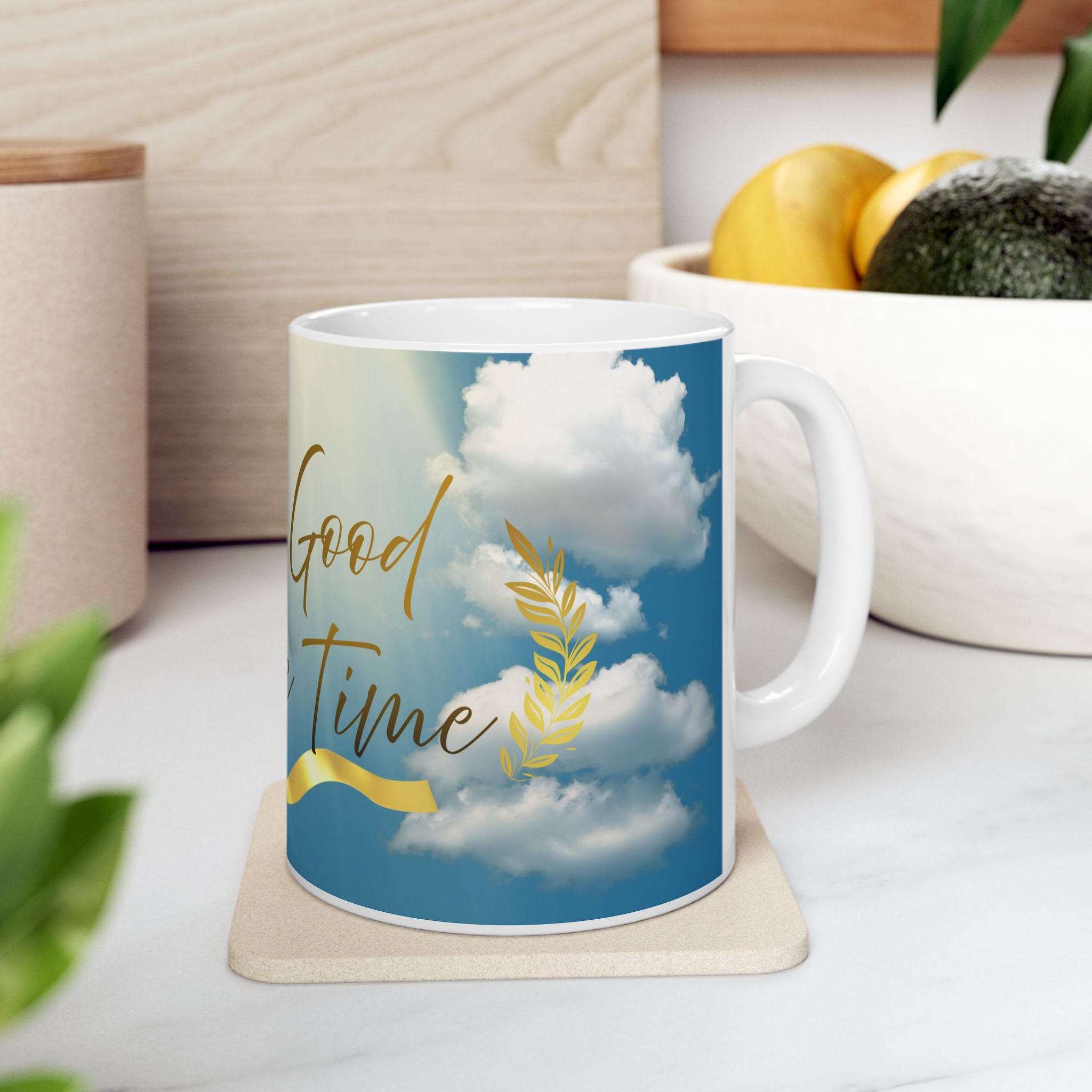 Ceramic Mug - "God Is Good All The Time" Inspirational Coffee Mug (11oz/15oz)