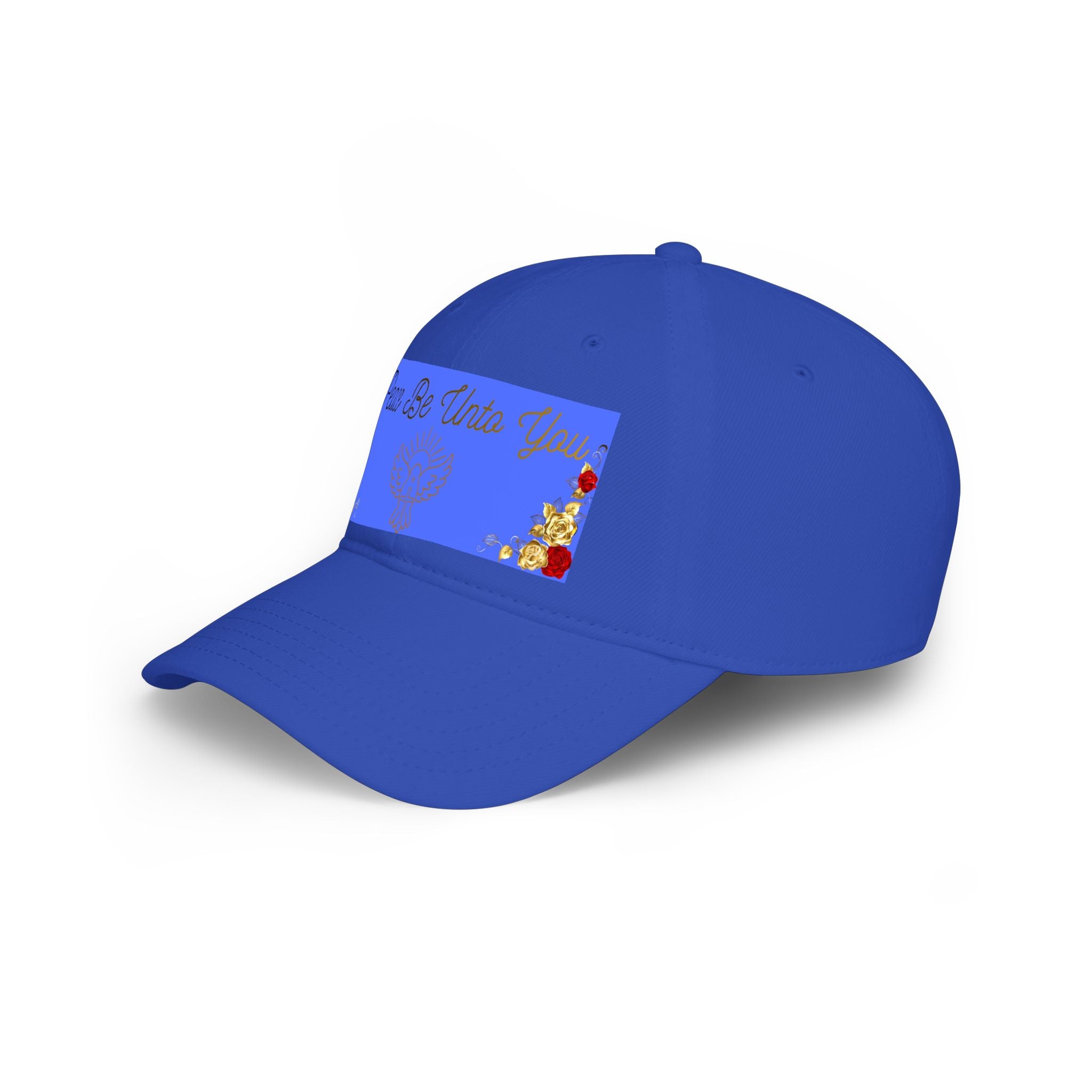 Peace Be Unto You Baseball Cap — Gold Dove Spiritual Prayer Hat