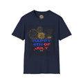 4th of July Fireworks T-Shirt — "Happy 4th of July" Patriotic Tee
