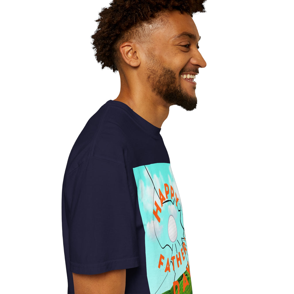 Father’s Day Golf T-Shirt — "Happy Father's Day" Golf Scene