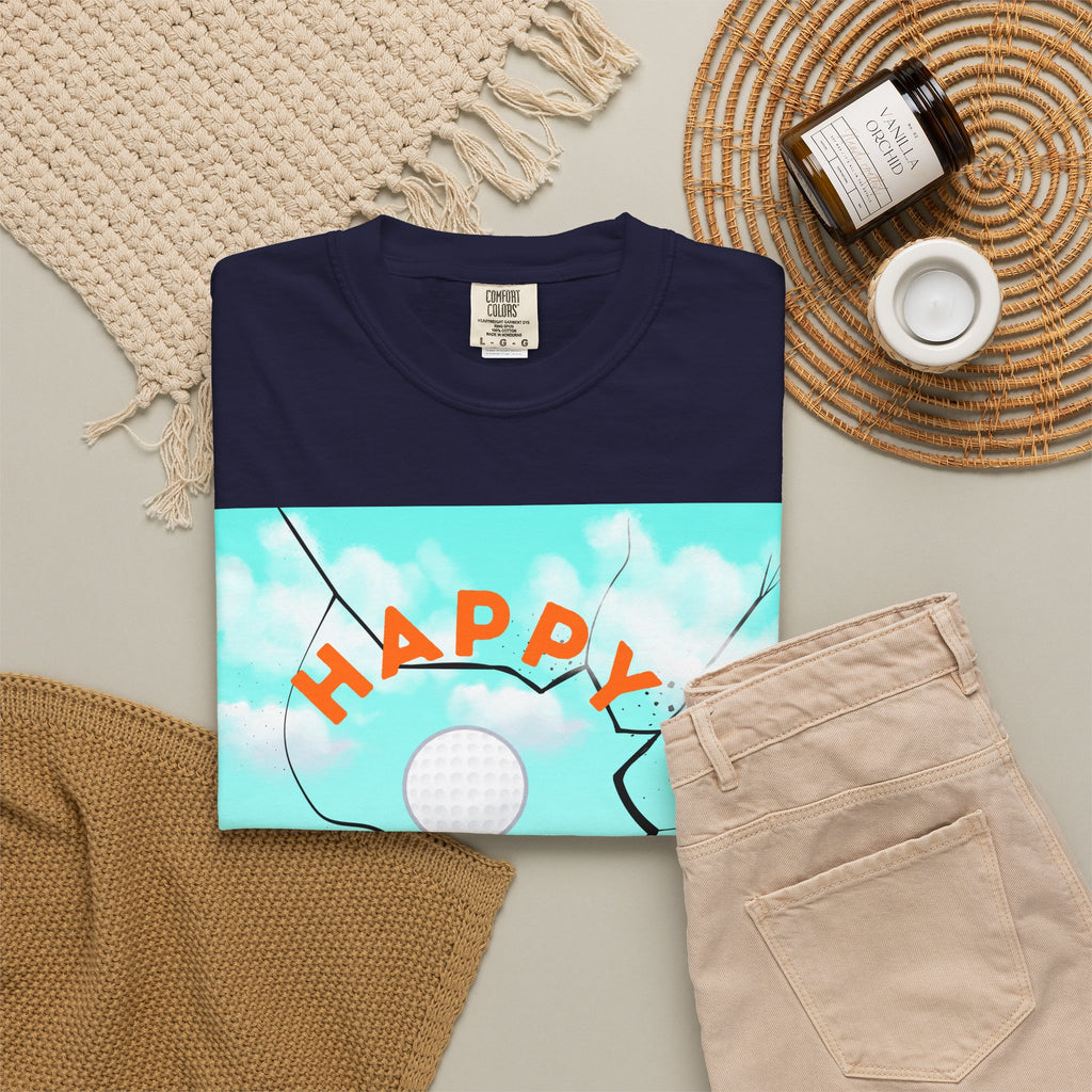 Father’s Day Golf T-Shirt — "Happy Father's Day" Golf Scene