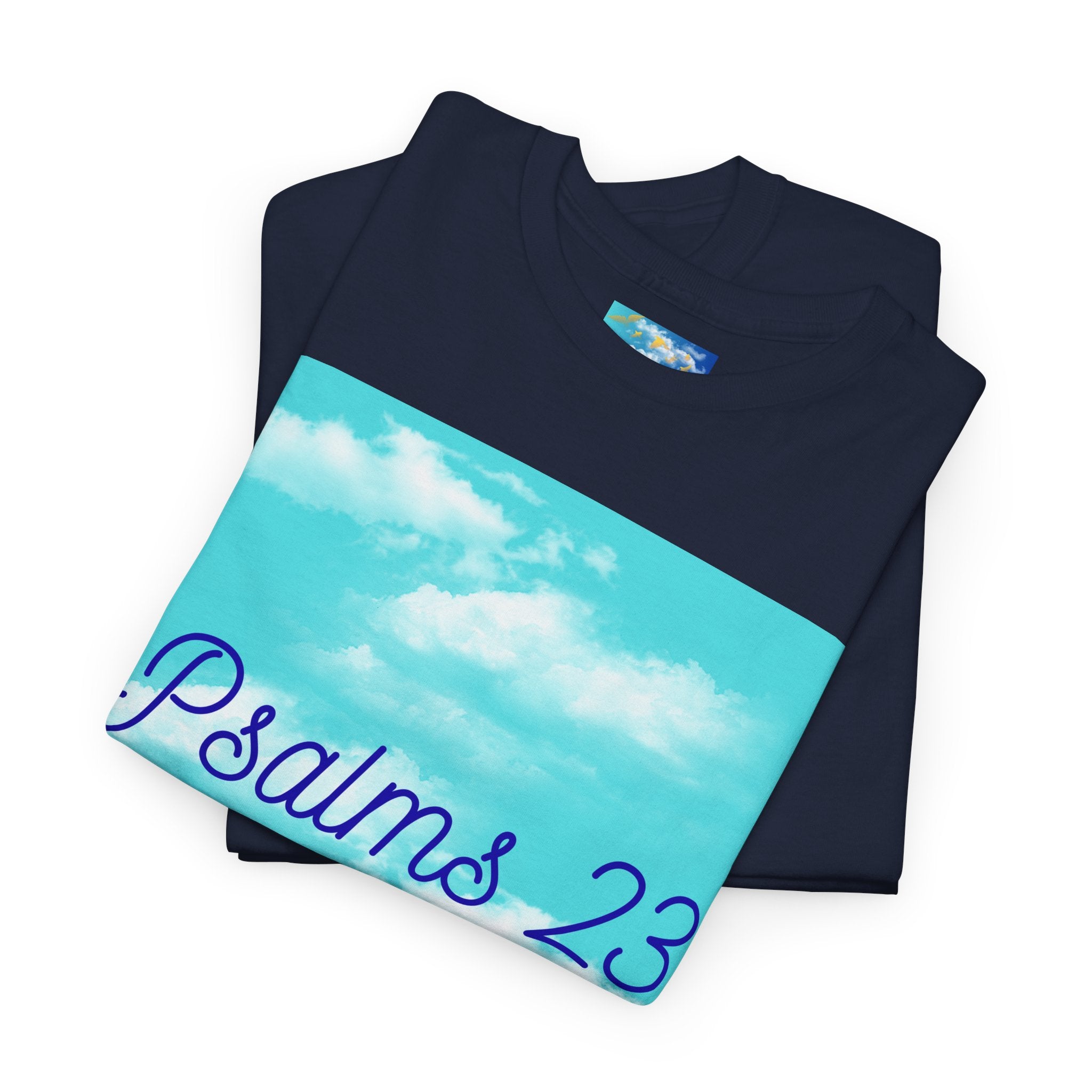 Psalms 23 Christian T‑Shirt — Faith Heart Landscape Tee