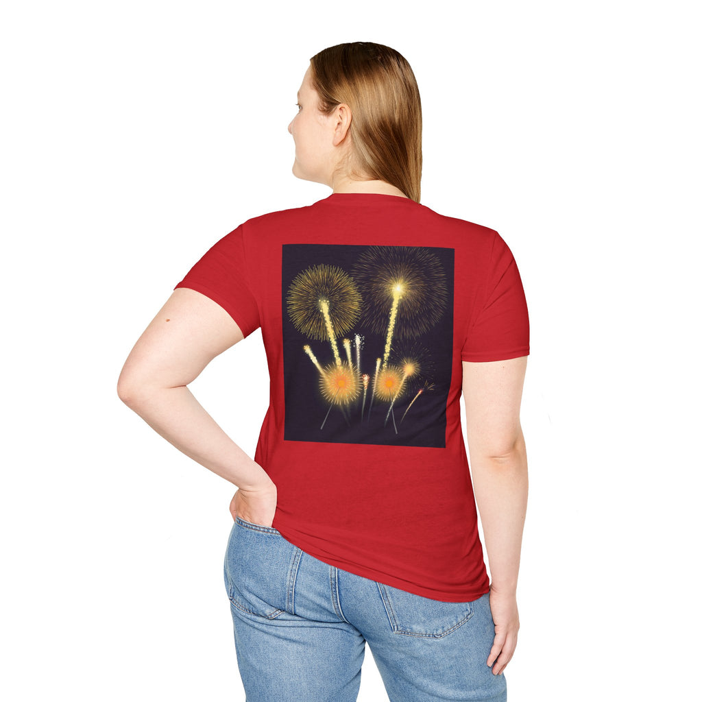 4th of July Fireworks T-Shirt — "Happy 4th of July" Patriotic Tee