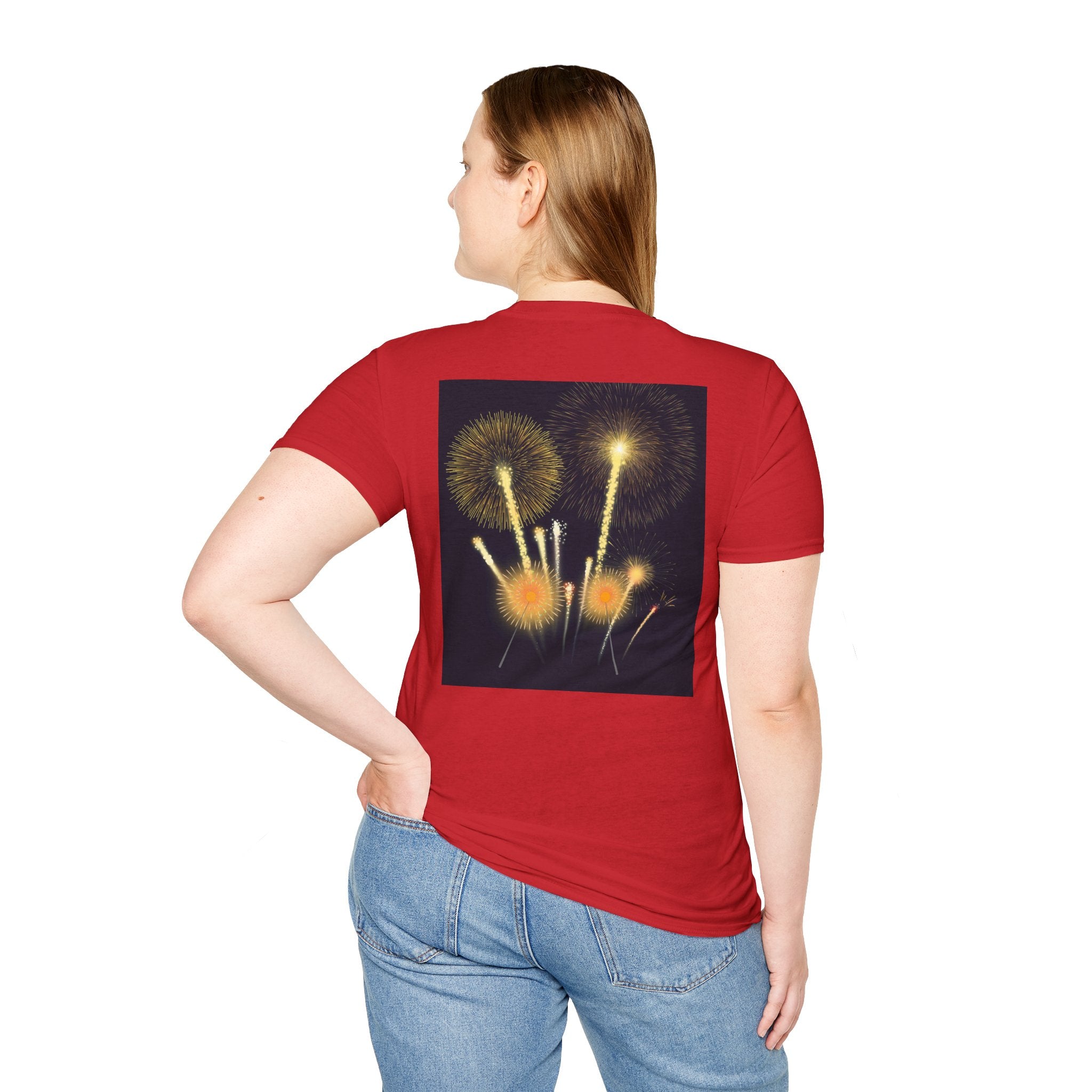 4th of July Fireworks T-Shirt — "Happy 4th of July" Patriotic Tee