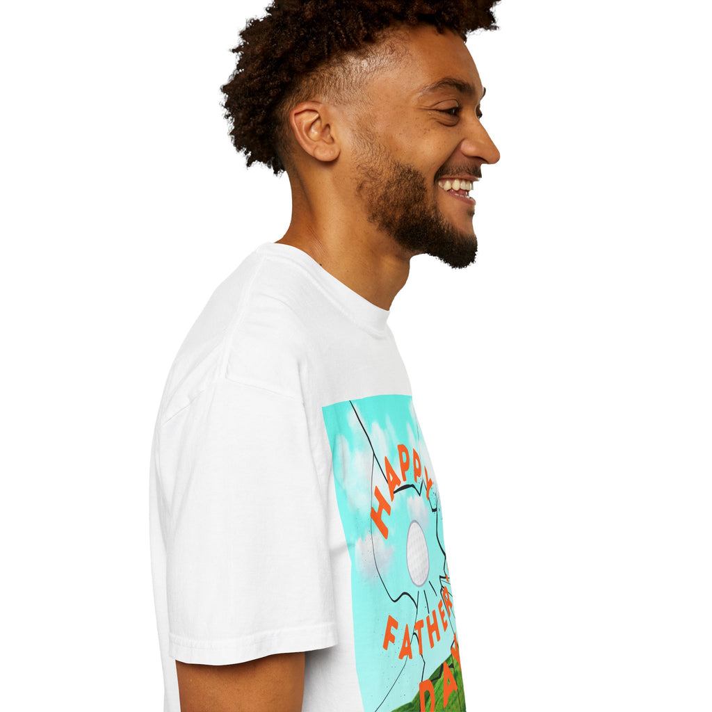 Father’s Day Golf T-Shirt — "Happy Father's Day" Golf Scene