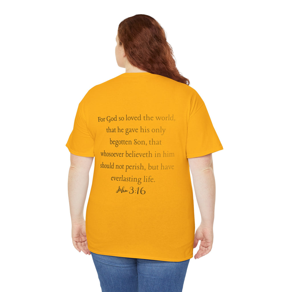 Spread the Gospel T‑Shirt — John 3:16 Scripture Tee