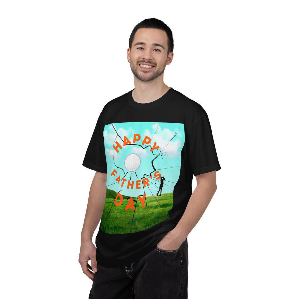 Father’s Day Golf T-Shirt — "Happy Father's Day" Golf Scene