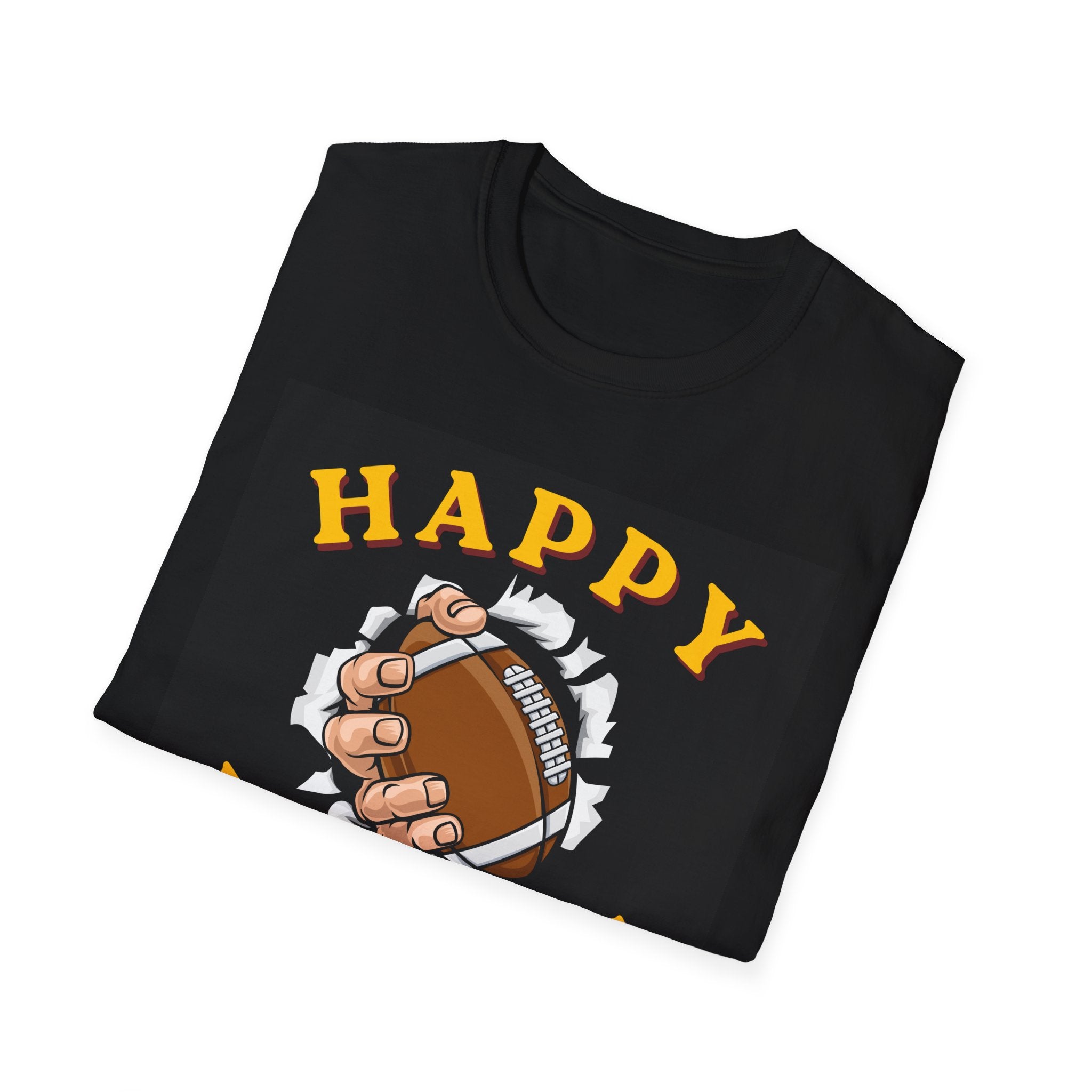 Father's Day Football T-Shirt — "Happy Father's Day" Graphic Tee