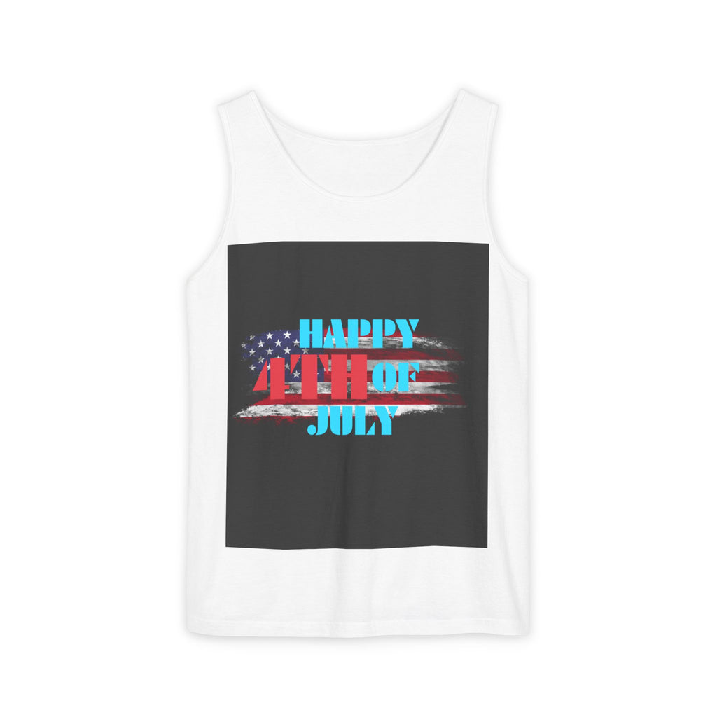 4th of July Tank Top — Patriotic Happy 4th Fireworks & Balloons Tank
