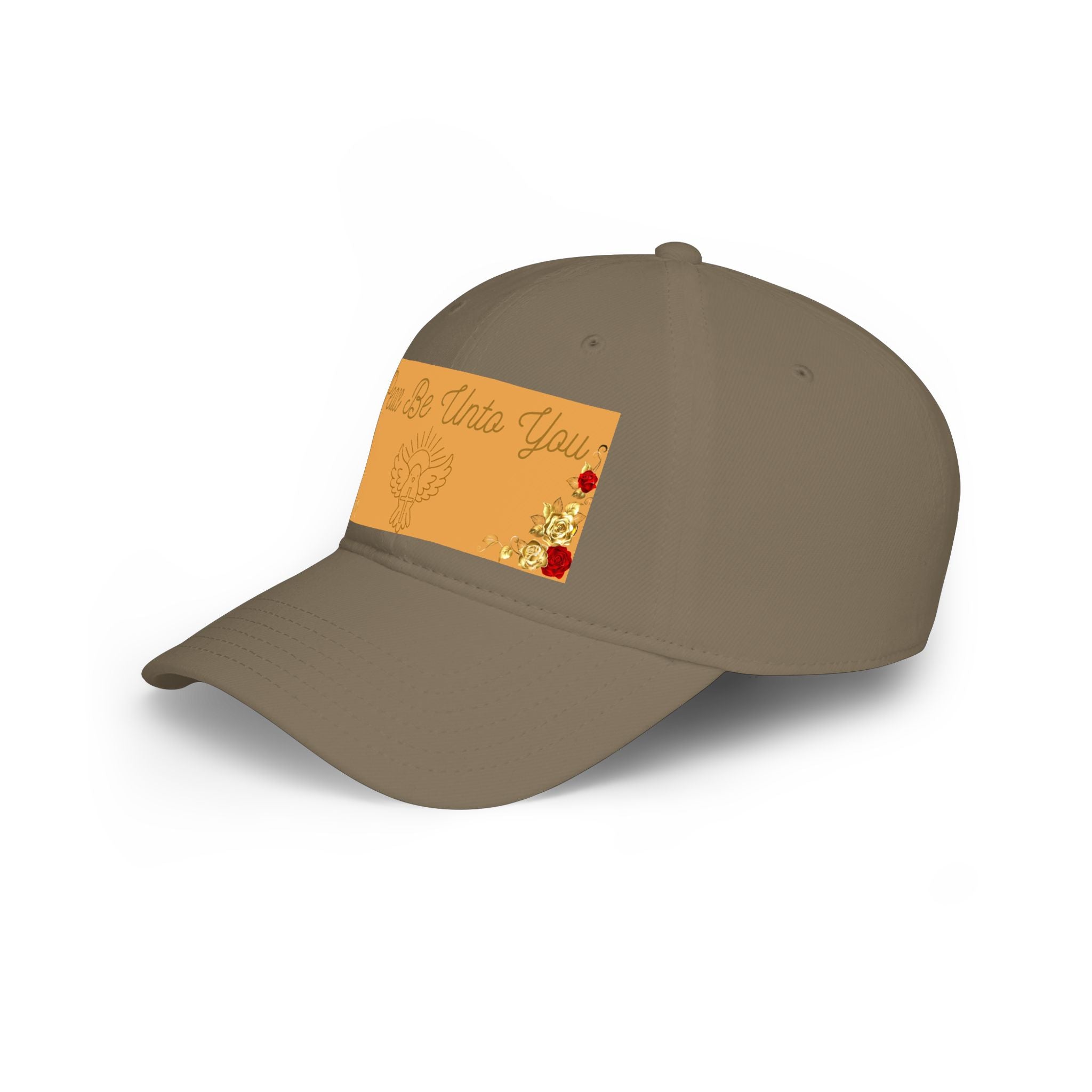 Peace Be Unto You Baseball Cap — Gold Dove Spiritual Prayer Hat