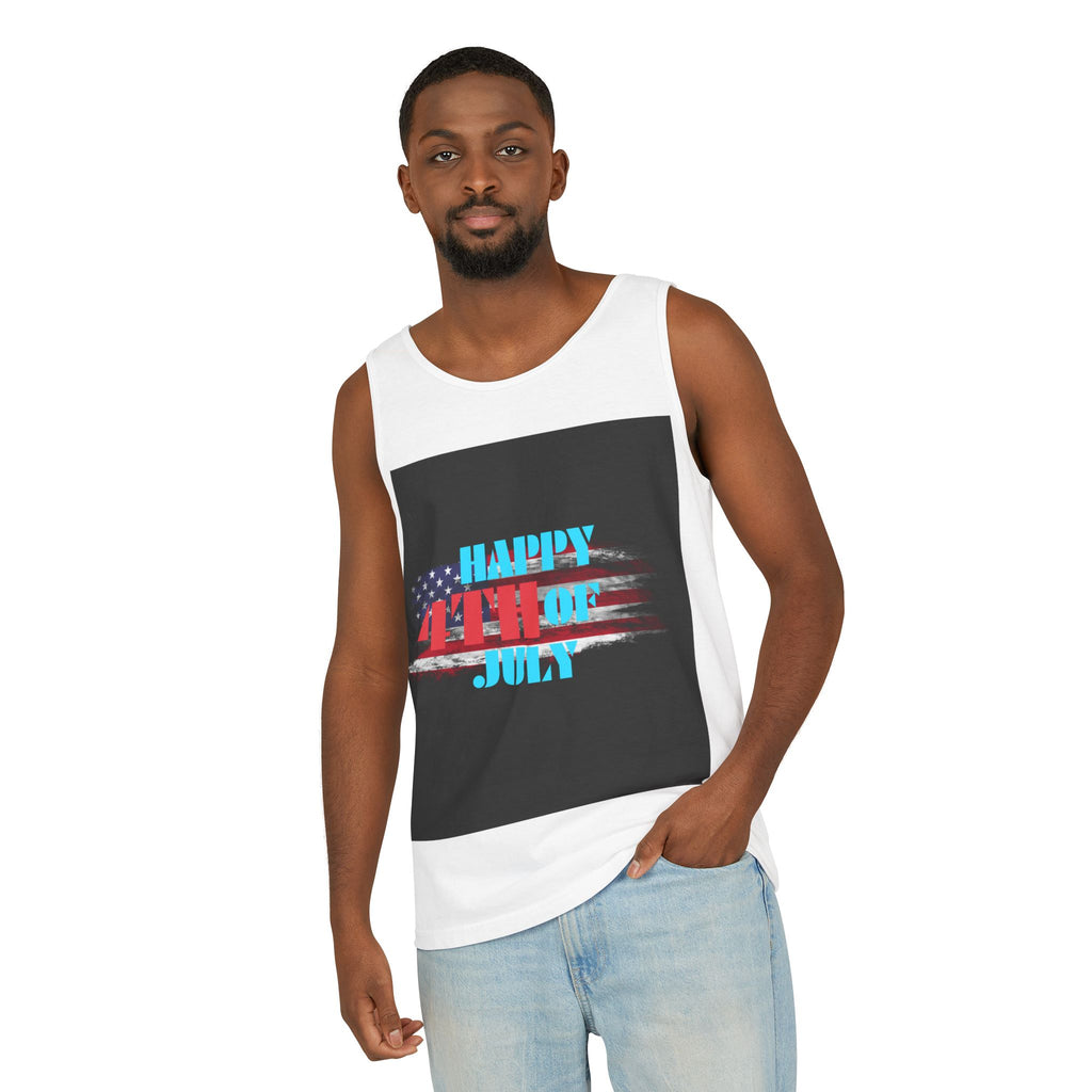 4th of July Tank Top — Patriotic Happy 4th Fireworks & Balloons Tank