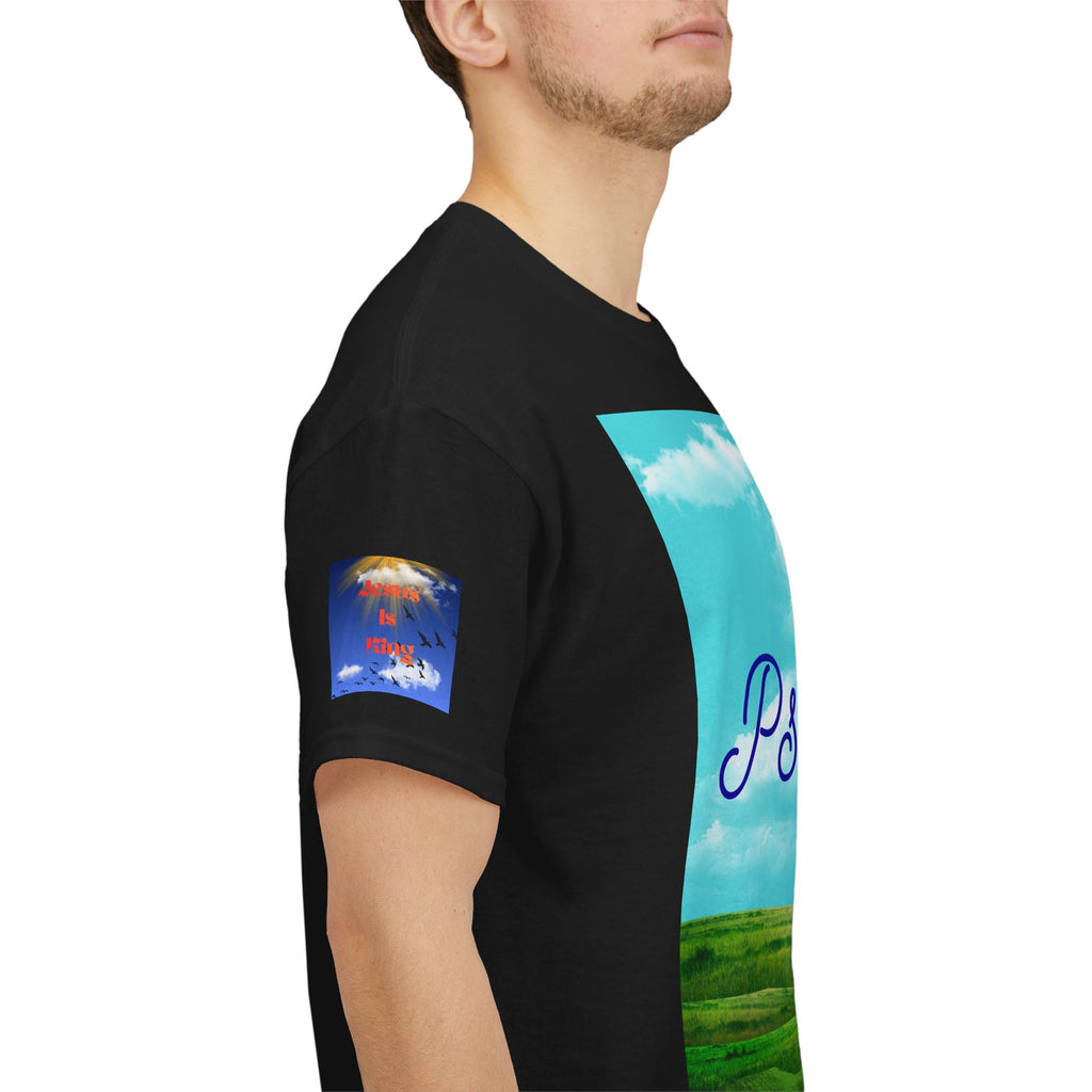 Psalms 23 Christian T‑Shirt — Faith Heart Landscape Tee