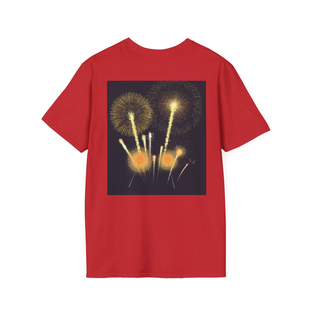 4th of July Fireworks T-Shirt — "Happy 4th of July" Patriotic Tee