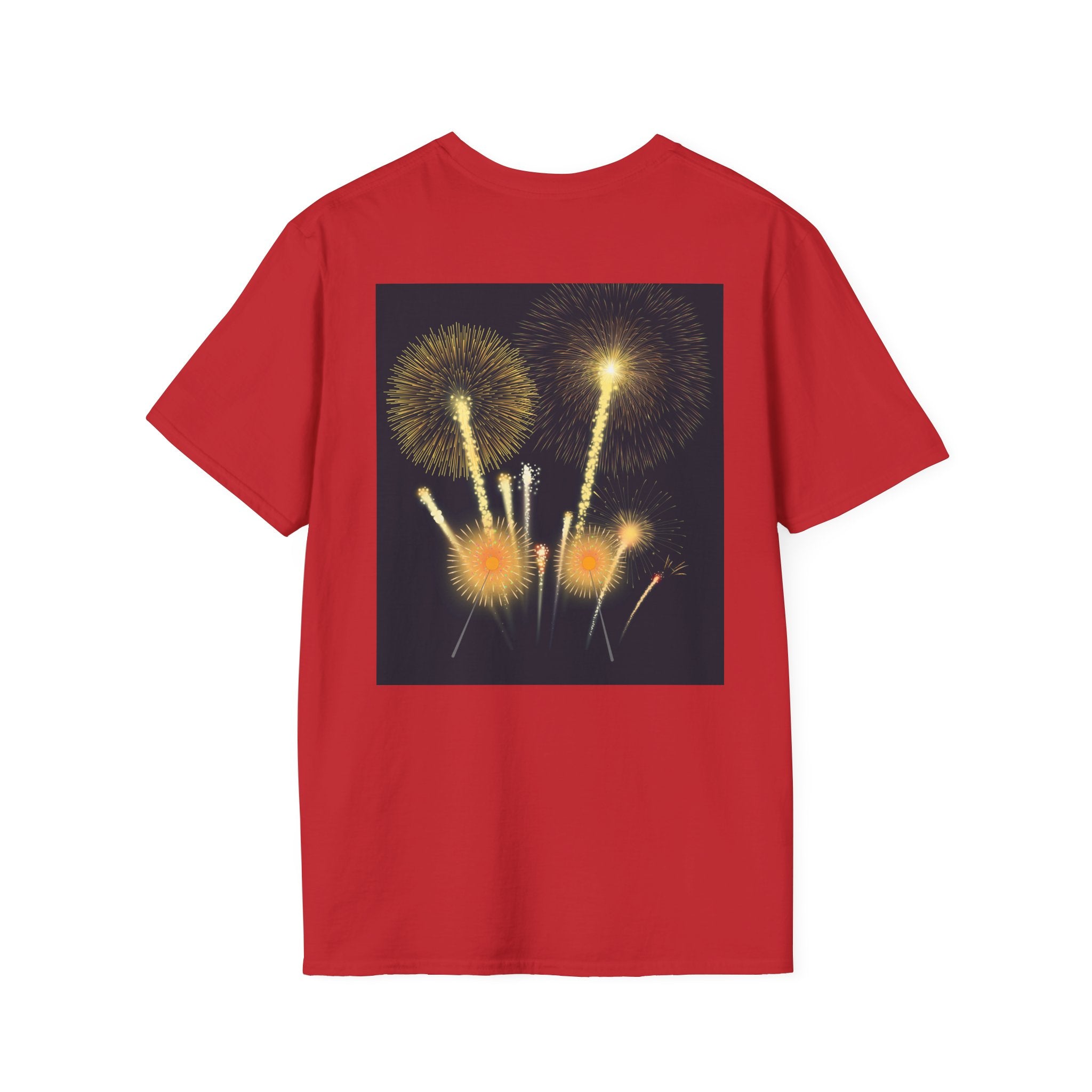 4th of July Fireworks T-Shirt — "Happy 4th of July" Patriotic Tee