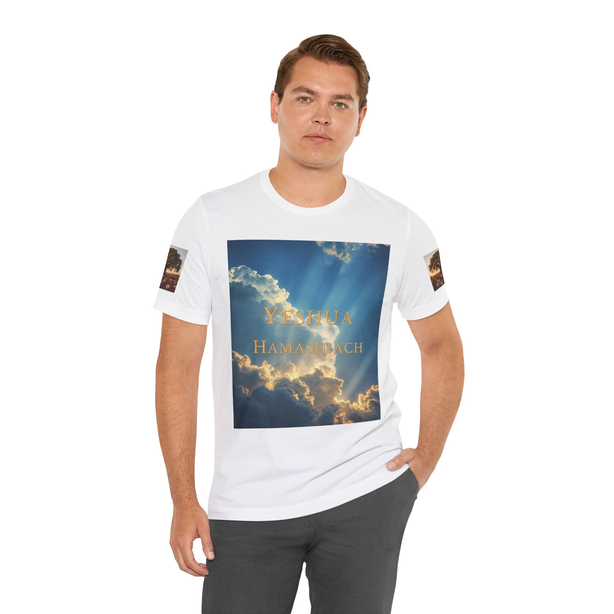 Christian Tee — 'John 3:16' Sunset Cloud Scripture T-Shirt