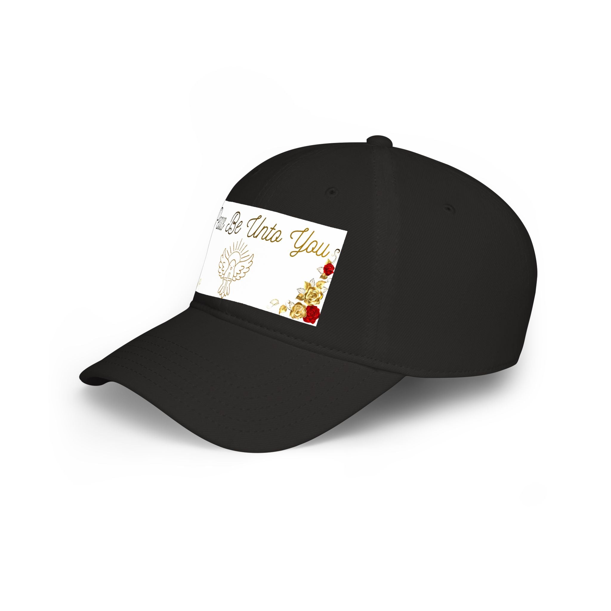 Peace Be Unto You Baseball Cap — Gold Dove Spiritual Prayer Hat