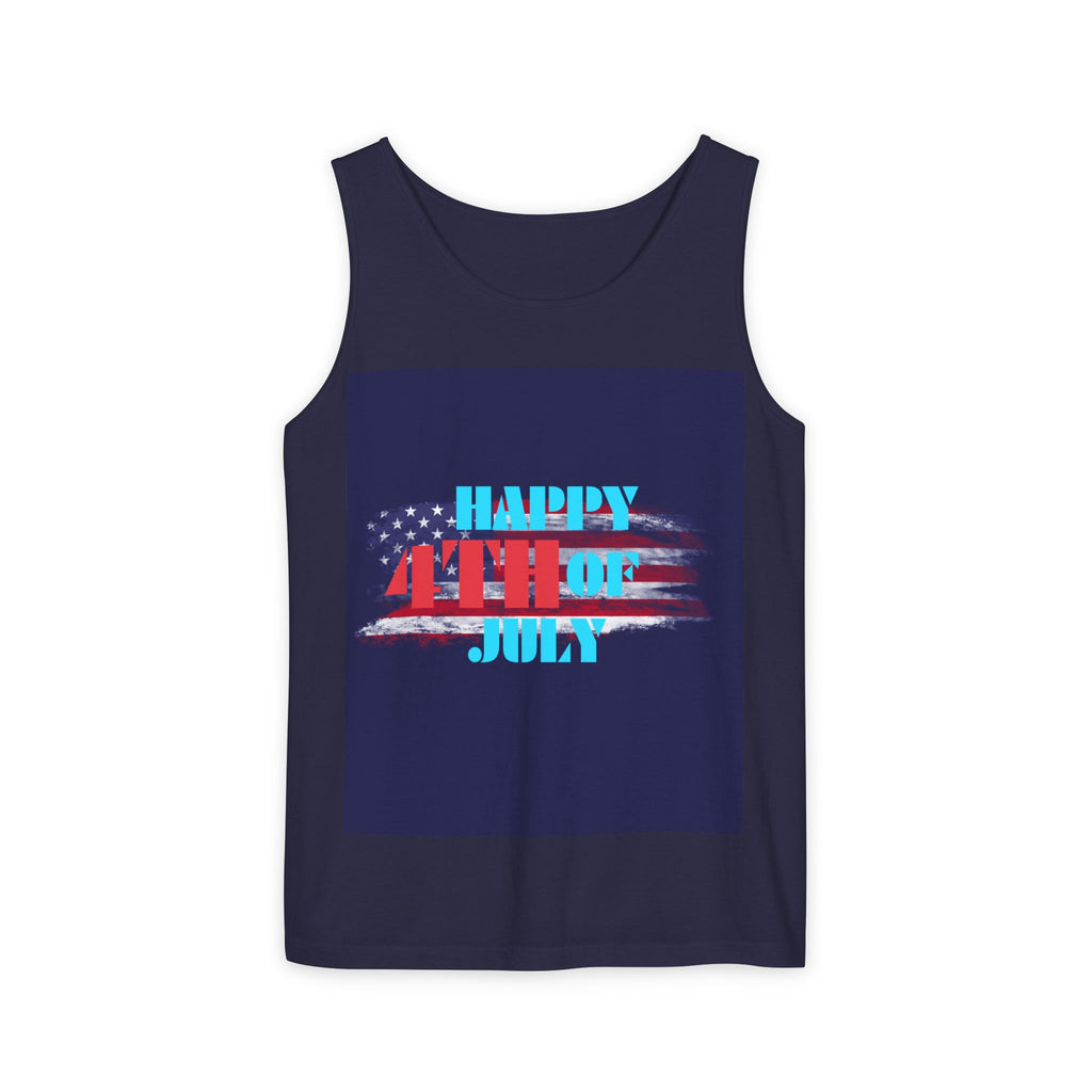 4th of July Tank Top — Patriotic Happy 4th Fireworks & Balloons Tank