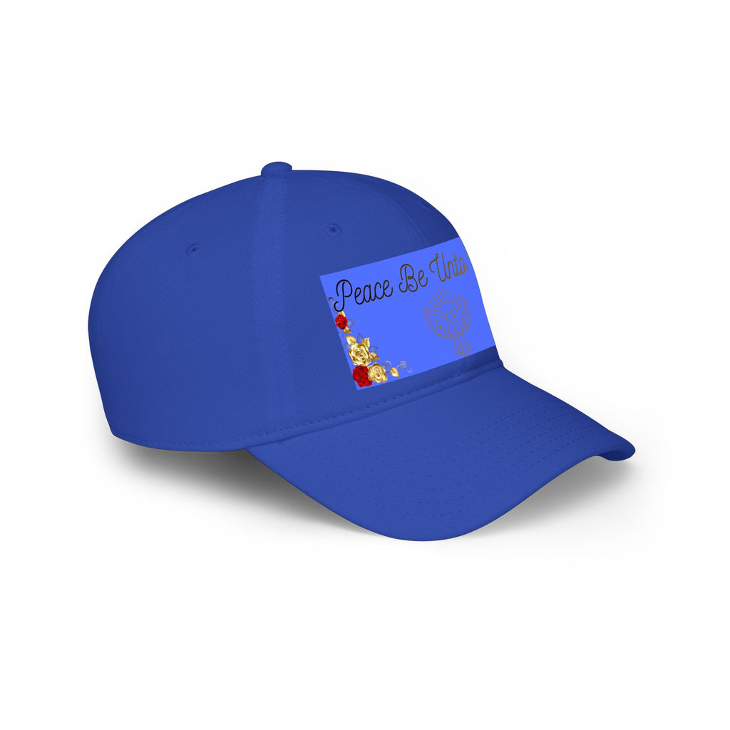 Peace Be Unto You Baseball Cap — Gold Dove Spiritual Prayer Hat