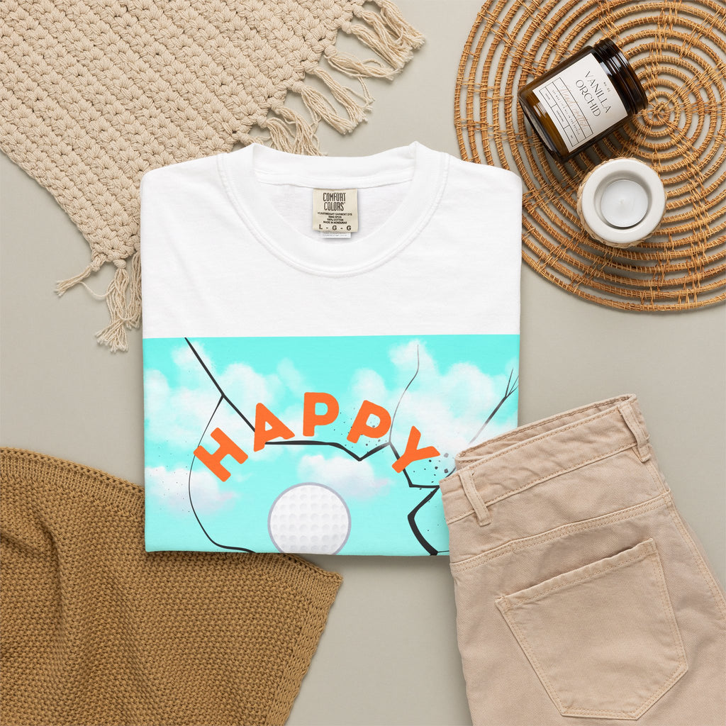 Father’s Day Golf T-Shirt — "Happy Father's Day" Golf Scene