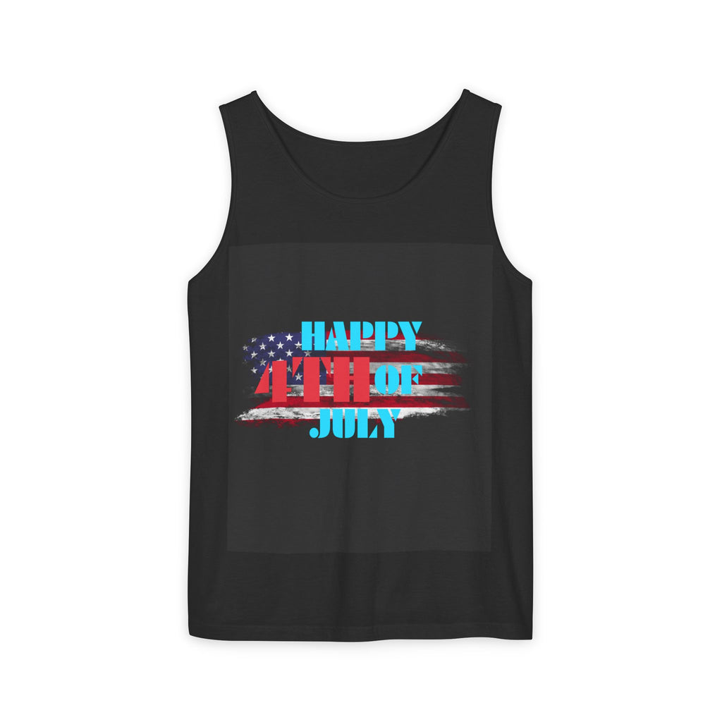 4th of July Tank Top — Patriotic Happy 4th Fireworks & Balloons Tank