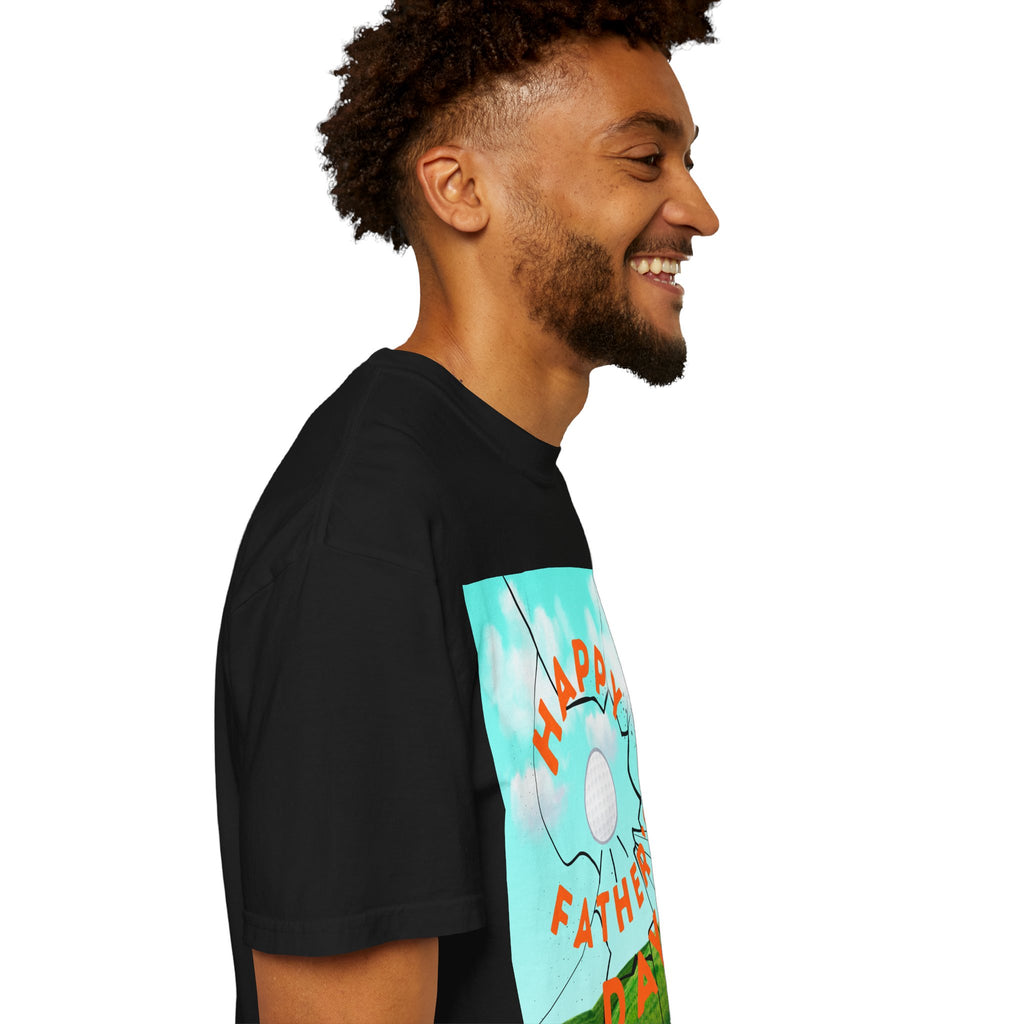 Father’s Day Golf T-Shirt — "Happy Father's Day" Golf Scene