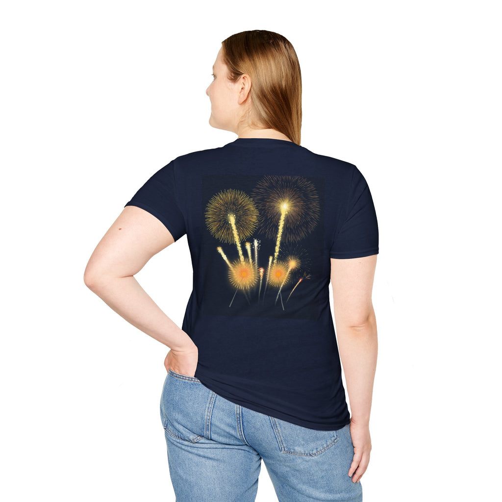 4th of July Fireworks T-Shirt — "Happy 4th of July" Patriotic Tee