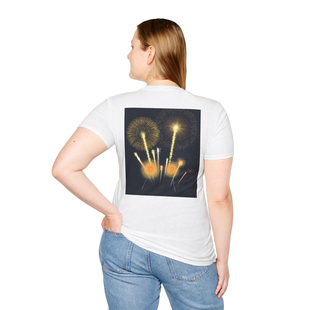 4th of July Fireworks T-Shirt — "Happy 4th of July" Patriotic Tee